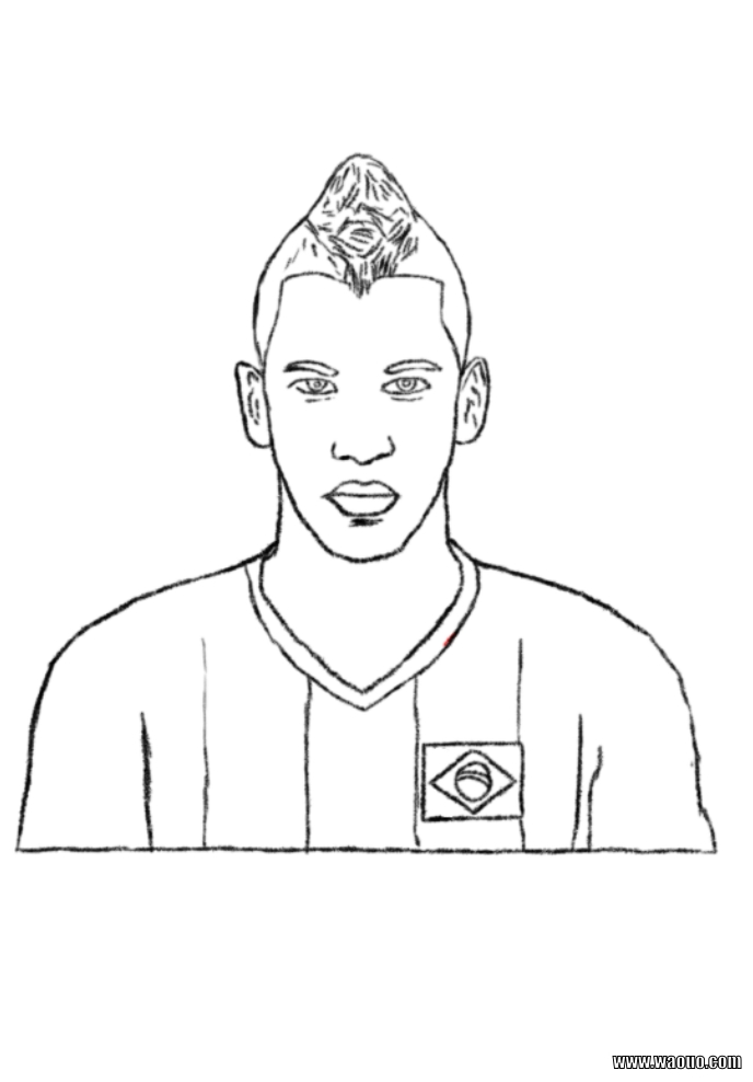 Coloriage Neymar