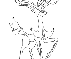 Coloriage Xerneas