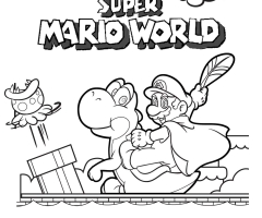 Coloriage Super Mario World