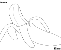 Coloriage Banane