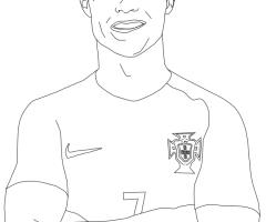 Cristiano Ronaldo coloriage